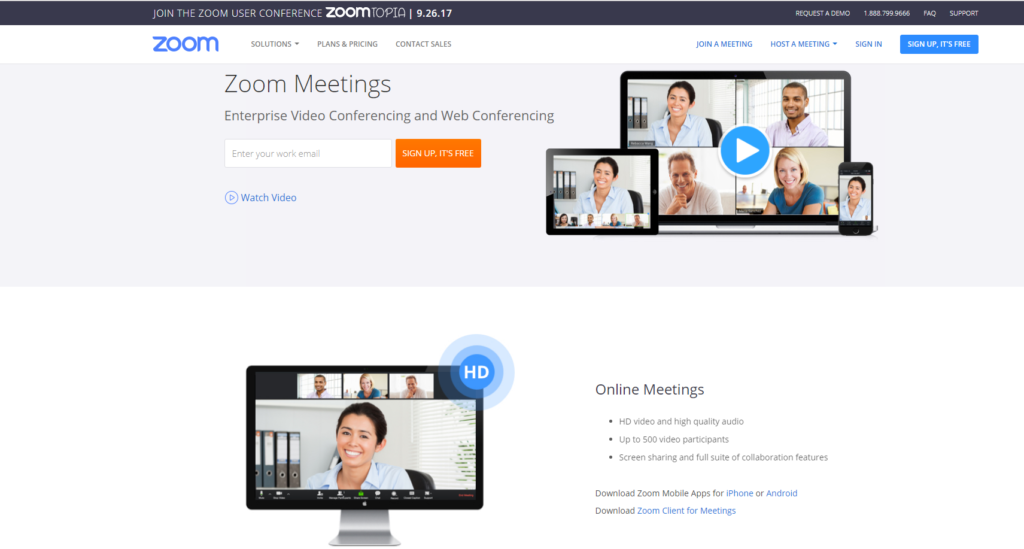 Программа Zoom Meetings