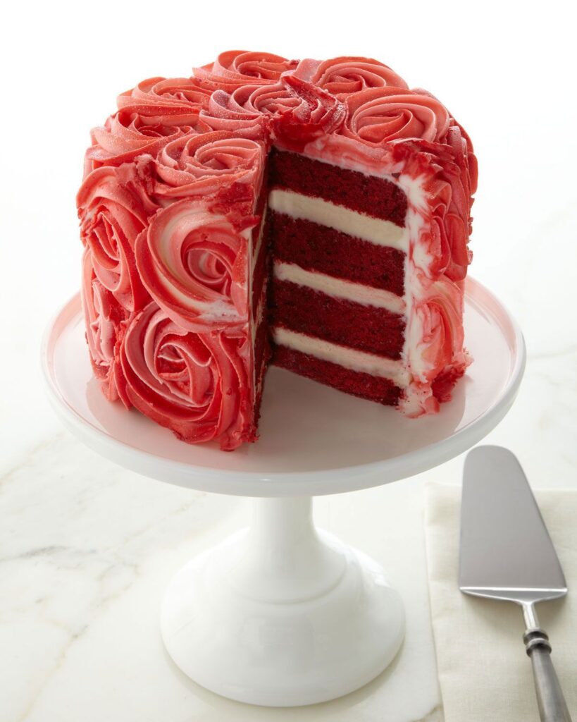 торт Красный бархат с творожным кремом